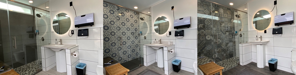 Clean bathroom facilities at Hope Hill RV Park