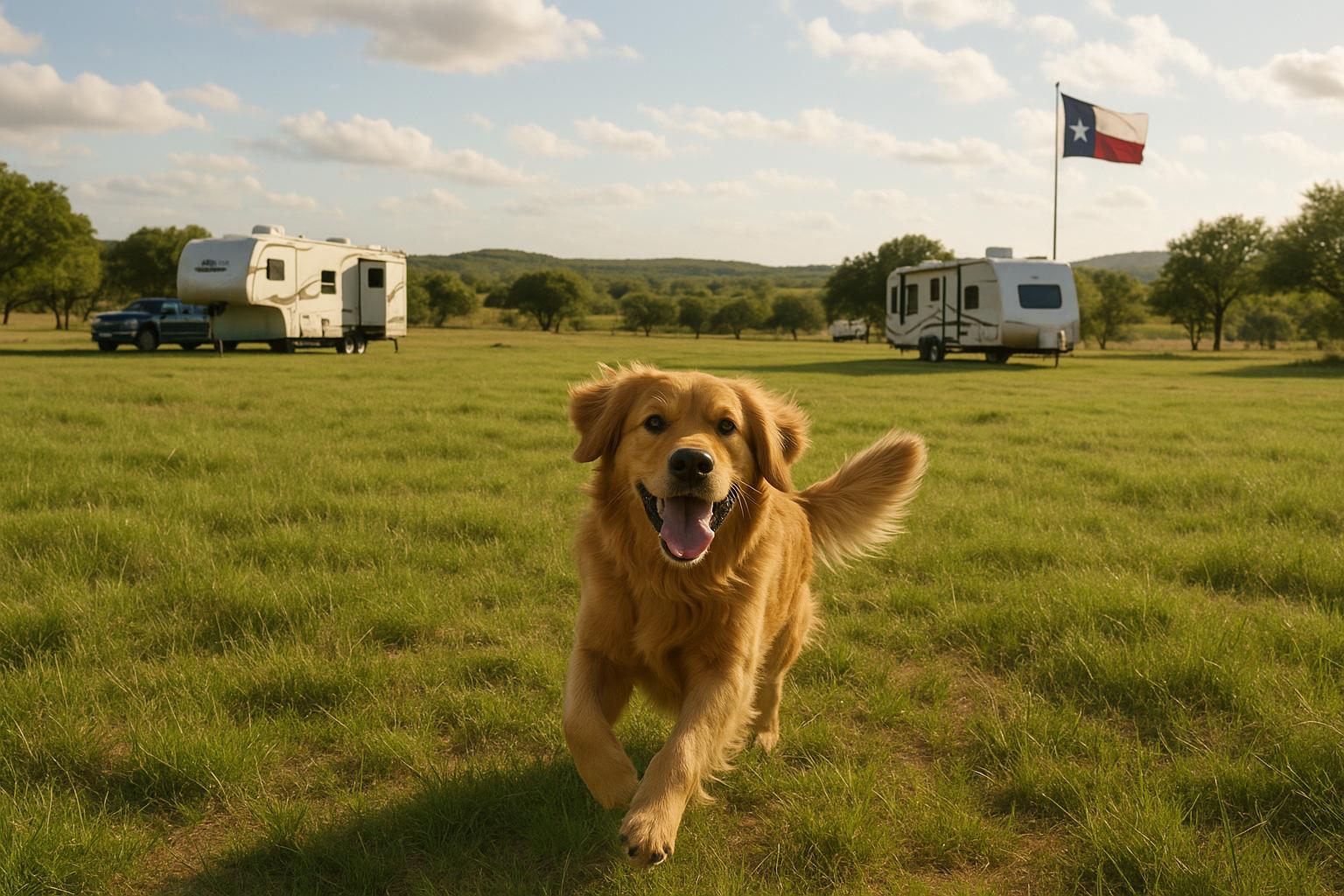 Dog at Hope Hill RV Park
