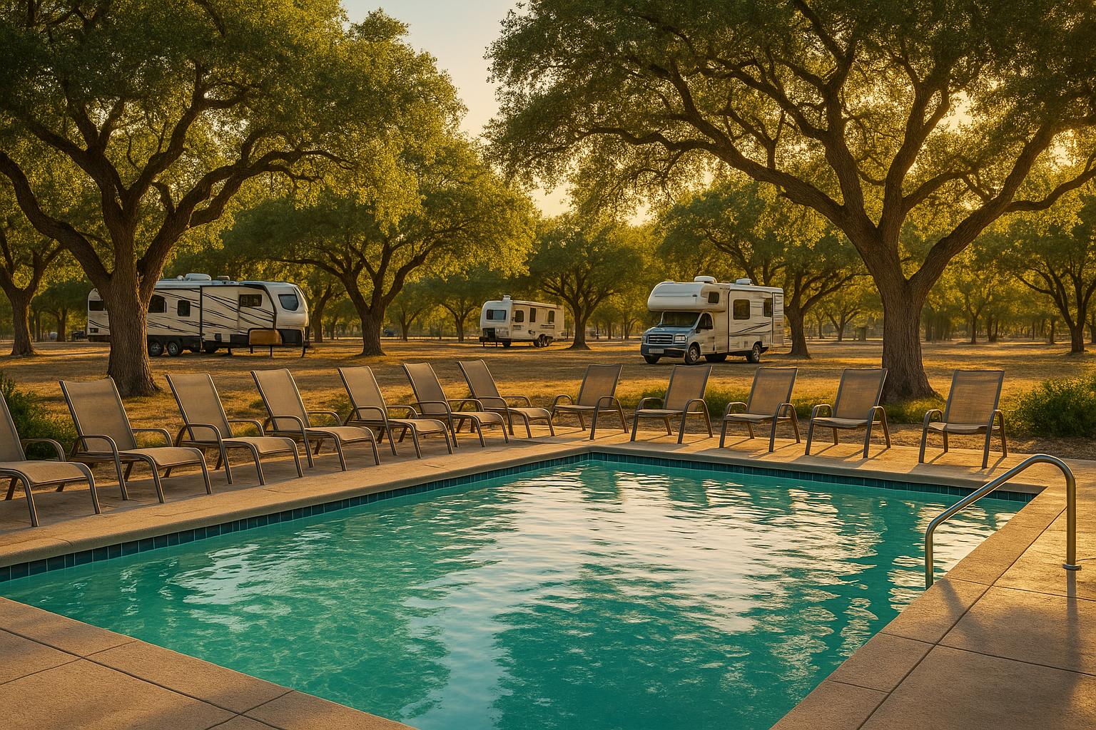 Swimming pool at Hope Hill RV Park